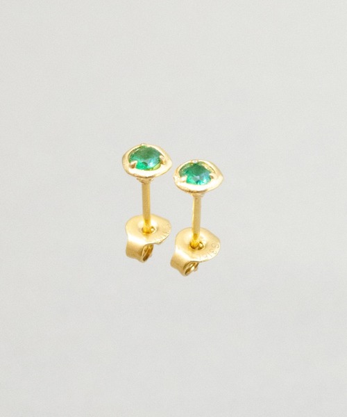 ENOUGH(イナフ)の「【es】【enough】 Stoneピアス(ピアス(両耳用)・レディース・パープル/オレンジ/グリーン・FREE)」の6枚目の写真