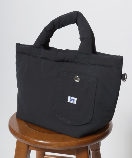 Lee(リー)の「Lee(リー)パファーミニポケット トートバッグ / ミニトートバッグ(トートバッグ・レディース・オフホワイト/ブラウン/ブラック・FREE)」の2枚目の写真