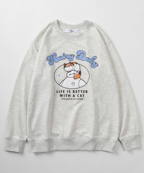 Disney（ディズニー）の「【71】【Disney/ディズニー】ニック・ワイルド/ズートピア/ベイマックス/裏毛 プリント スウェット/トレーナー/キャラクター/レディース（S）（スウェット・レディース・オートミール/グレー/ブラウン/ネイビー・L/M）」の8枚目の写真