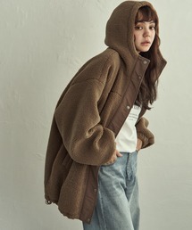 notch.（ノッチ）の「ボアビッグフードブルゾン（ブルゾン）」
