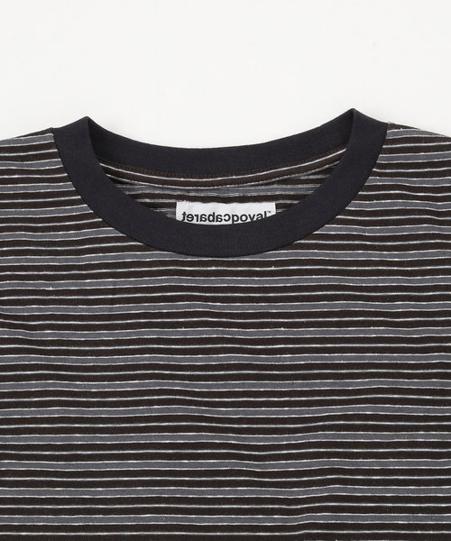 cabaret poval(キャバレーポバール)の「cabaret poval / キャバレーポバール COXON STRIPE LS TOP(Tシャツ/カットソー・メンズ・レッド/ブラック・LARGE/MEDIUM)」の4枚目の写真