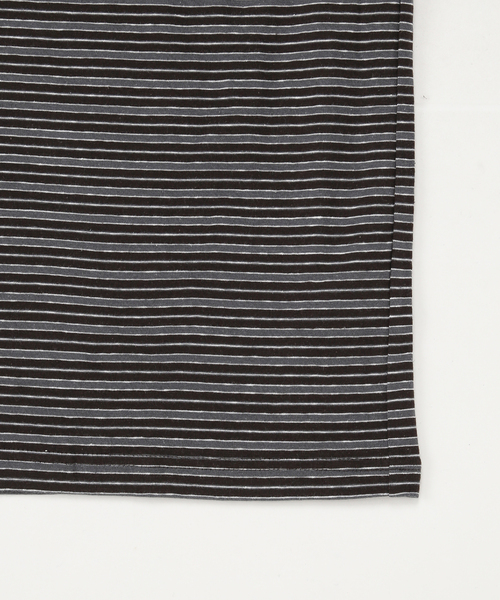 cabaret poval(キャバレーポバール)の「cabaret poval / キャバレーポバール COXON STRIPE LS TOP(Tシャツ/カットソー・メンズ・レッド/ブラック・LARGE/MEDIUM)」の6枚目の写真