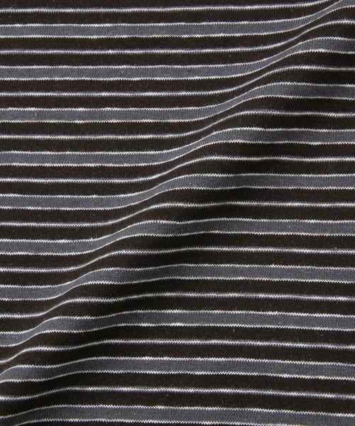cabaret poval(キャバレーポバール)の「cabaret poval / キャバレーポバール COXON STRIPE LS TOP(Tシャツ/カットソー・メンズ・レッド/ブラック・LARGE/MEDIUM)」の8枚目の写真