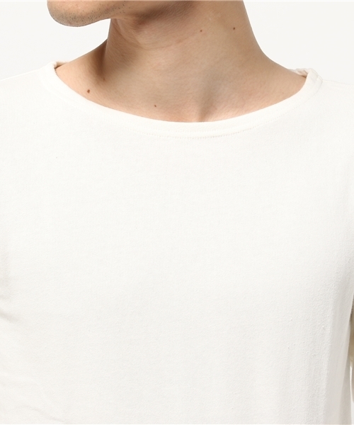 URBAN RESEARCH（アーバンリサーチ）の「UR バスクシャツ（Tシャツ/カットソー・メンズ・グレー/グレー系その他/ホワイト系その他/ブラック/ホワイト/キャメル・MEDIUM/LARGE/SMALL）」の9枚目の写真