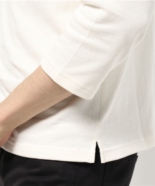 URBAN RESEARCH（アーバンリサーチ）の「UR バスクシャツ（Tシャツ/カットソー・メンズ・グレー/グレー系その他/ホワイト系その他/ブラック/ホワイト/キャメル・MEDIUM/LARGE/SMALL）」の10枚目の写真