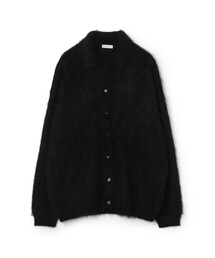 カシミヤファーニット シャツカラーカーディガン