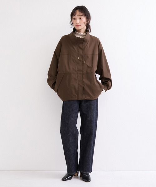 le cercle ADAM ET ROPE'(ルセルクルアダムエロペ)の「ヨークスリーブブルゾン(ブルゾン・レディース・ダークブラウン/ブラウン/ブラック系その他・FREE)」の12枚目の写真