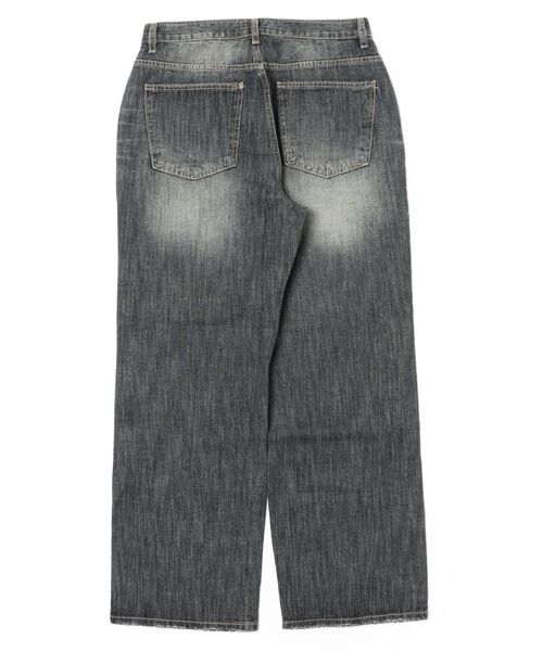 Never mind the XU / Chikashitsu+(ネバーマインド ザ エックスユー / チカシツプラス)の「【Chikashitsu +】faded wide-leg denim pants / 【チカシツプラス】フェードワイドレッグデニムパンツ(デニムパンツ・メンズ・ネイビー・L/M/S)」の17枚目の写真