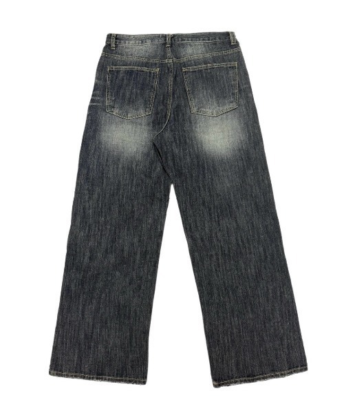 Never mind the XU / Chikashitsu+(ネバーマインド ザ エックスユー / チカシツプラス)の「【Chikashitsu +】faded wide-leg denim pants / 【チカシツプラス】フェードワイドレッグデニムパンツ(デニムパンツ・メンズ・ネイビー・L/M/S)」の16枚目の写真