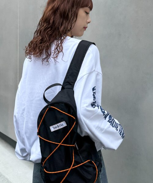 SOUNDSGOOOOD(サウンズグッド)の「【S.G】襟リブプリントロゴロンTEE(Tシャツ/カットソー・メンズ・ブラック/ホワイト・ONE SIZE)」の5枚目の写真