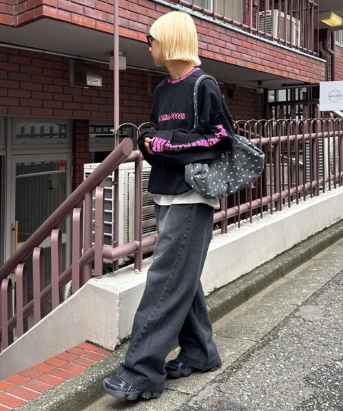 SOUNDSGOOOOD(サウンズグッド)の「【S.G】襟リブプリントロゴロンTEE(Tシャツ/カットソー・メンズ・ブラック/ホワイト・ONE SIZE)」の16枚目の写真