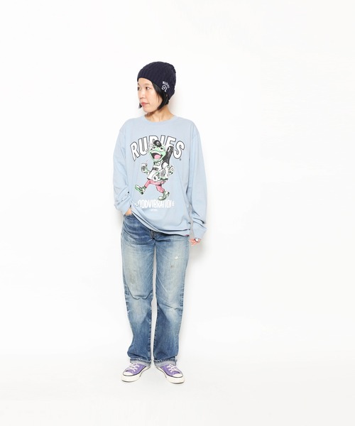 RUDIE'S（ルーディーズ）の「FROG YOUTH LS TEE（Tシャツ/カットソー・メンズ・ブルー系その他/ブラック・L/M/XL）」の2枚目の写真