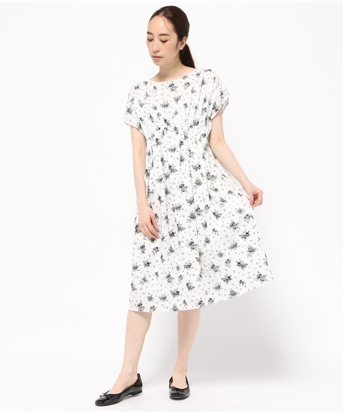 Midiumi ミディウミ の プリントギャザーワンピース ワンピース Wear
