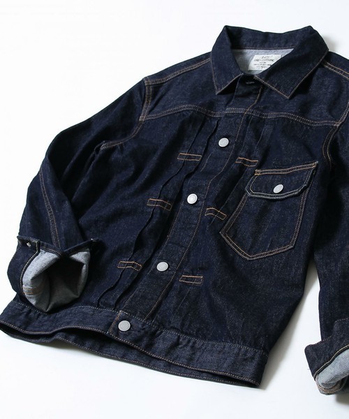 coen（コーエン）の「コーン・デニムジャケット16FW（デニムジャケット・メンズ・ネイビー/ブラック・LARGE/X-LARGE/SMALL/MEDIUM）」の2枚目の写真