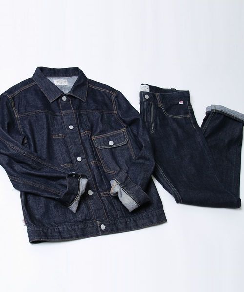 coen（コーエン）の「コーン・デニムジャケット16FW（デニムジャケット・メンズ・ネイビー/ブラック・LARGE/X-LARGE/SMALL/MEDIUM）」の3枚目の写真