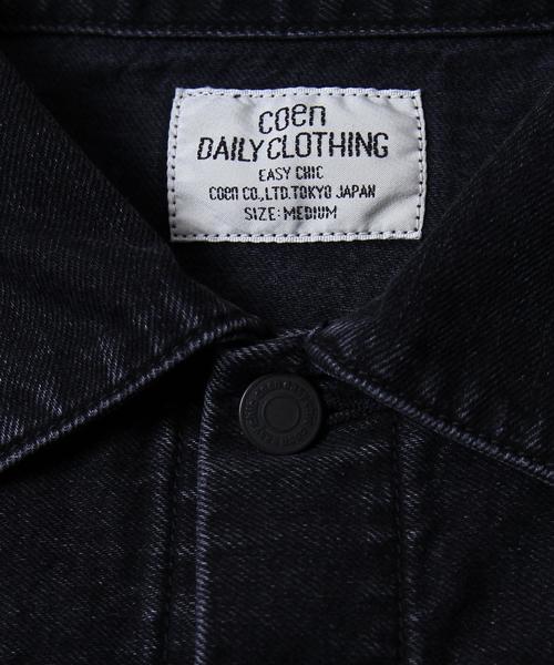 coen（コーエン）の「コーン・デニムジャケット16FW（デニムジャケット・メンズ・ネイビー/ブラック・LARGE/X-LARGE/SMALL/MEDIUM）」の20枚目の写真
