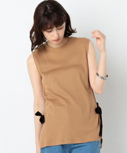 Another Edition(アナザーエディション)の「テレコノースリーブプルオーバー/AEBFC TCR テレコ NSL PO◆(Tシャツ/カットソー・レディース・グレー/ベージュ・FREE)」の1枚目の写真