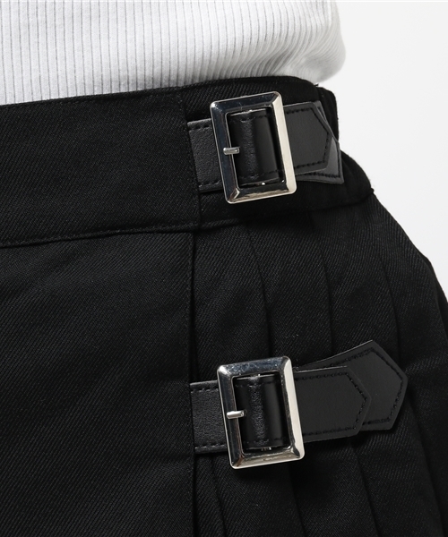 WEGO（ウィゴー）の「WEGO/ラッププリーツミニスカパン（スカート・レディース・グリーン系その他2/レッド系その他2/杢グレー/ブラック/パープル系その他2・FREE）」の12枚目の写真