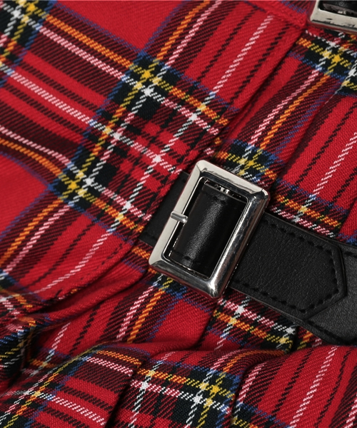 WEGO（ウィゴー）の「WEGO/ラッププリーツミニスカパン（スカート・レディース・グリーン系その他2/レッド系その他2/杢グレー/ブラック/パープル系その他2・FREE）」の15枚目の写真