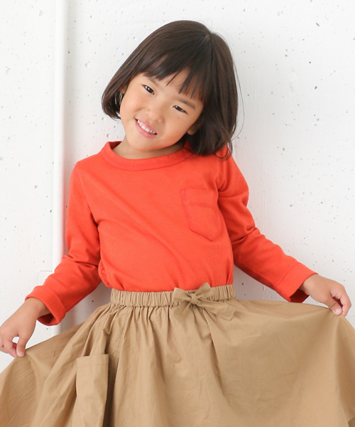 URBAN RESEARCH DOORS（アーバンリサーチドアーズ）の「FORK＆SPOON Overdye L/S T-shirt（Tシャツ/カットソー・キッズ・オレンジ/ロイヤルブルー/チャコールグレー/オフホワイト・120/135/105/90）」の12枚目の写真