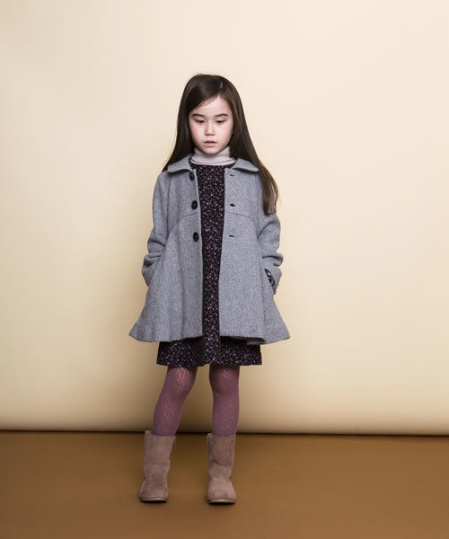 PATACHOU（パタシュー）の「透かし柄編みタイツ（タイツ/ストッキング・キッズ・ネイビー/ベージュ/エンジ/グレー/ピンク・SMALL/LARGE/MEDIUM）」の11枚目の写真