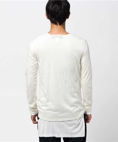 rovtski(ロフトスキー)の「ウール混アンサンブルカットソー(Tシャツ/カットソー・メンズ・ホワイト/ワインレッド/ブラック/オリーブ・LARGE/MEDIUM)」の6枚目の写真