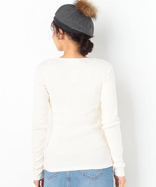 Another Edition（アナザーエディション）の「ハリヌキフライスロングTシャツ/AEBC ﾊﾘﾇｷ ﾌﾗｲｽ ﾛﾝ TEE◆（Tシャツ/カットソー・レディース・ホワイト/オフホワイト/ブラック/ライトピンク/ライトブルー・FREE）」の16枚目の写真