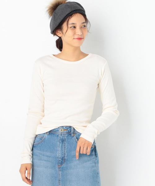 Another Edition（アナザーエディション）の「ハリヌキフライスロングTシャツ/AEBC ﾊﾘﾇｷ ﾌﾗｲｽ ﾛﾝ TEE◆（Tシャツ/カットソー・レディース・ホワイト/オフホワイト/ブラック/ライトピンク/ライトブルー・FREE）」の18枚目の写真
