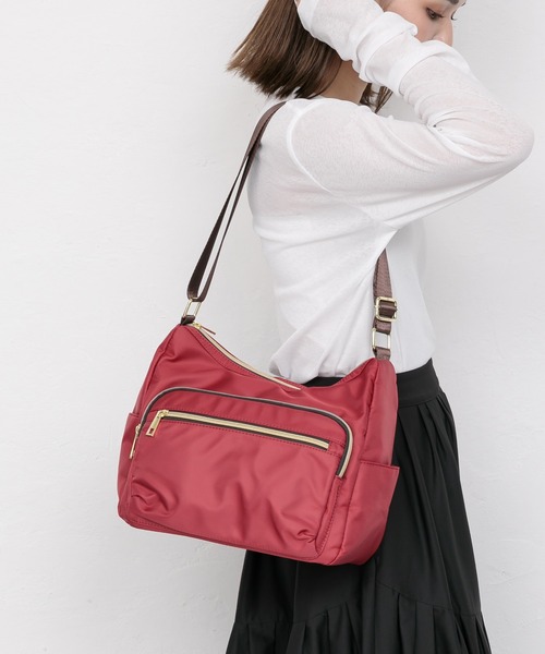 BASE（ベース）の「軽量 ナイロン ショルダーバッグ（ショルダーバッグ・レディース・グレー/ピンク/ベージュ/マスタード/カーキ/ボルドー/ダークブルー/ブラック/ネイビー/グレー系その他/グリーン/ブラウン系その他/ピンク系その他・FREE）」の13枚目の写真