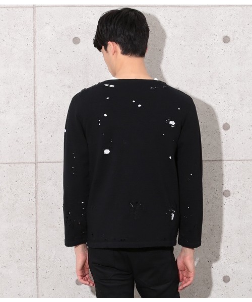 ORCIVAL(オーシバル)の「【ORCIVAL×ADAM ET ROPE'】 COTTON LOURD ダメージ(Tシャツ/カットソー・メンズ・ネイビー/ブラック・L/M)」の11枚目の写真