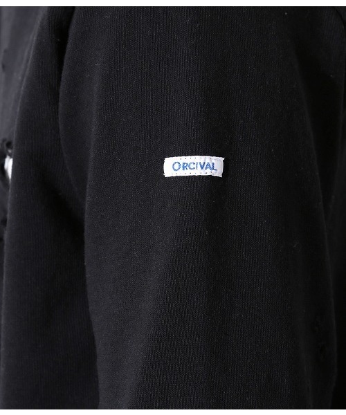 ORCIVAL(オーシバル)の「【ORCIVAL×ADAM ET ROPE'】 COTTON LOURD ダメージ(Tシャツ/カットソー・メンズ・ネイビー/ブラック・L/M)」の15枚目の写真