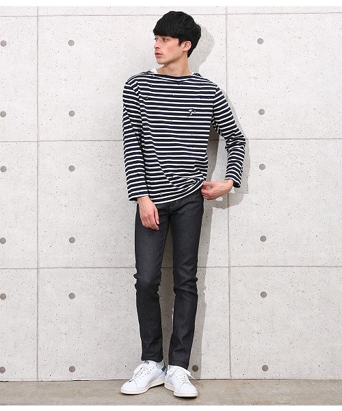 ORCIVAL(オーシバル)の「【ORCIVAL×ADAM ET ROPE'】 COTTON LOURD ダメージ(Tシャツ/カットソー・メンズ・ネイビー/ブラック・L/M)」の10枚目の写真