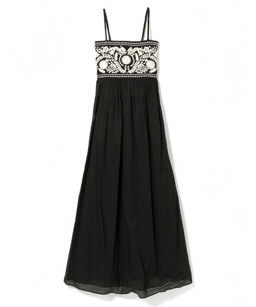 navasana（ナバアサナ）の「メキシカン刺繍マキシワンピース/N102-OP130（ワンピース・レディース・アイボリー/ブラック/ブルー/グレー・FREE）」の2枚目の写真