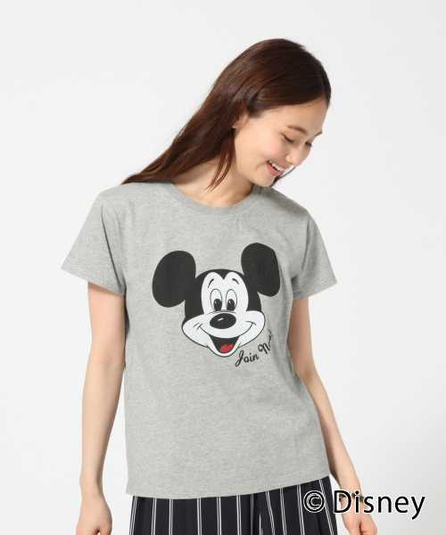 GLOBAL WORK（グローバルワーク）の「ディズニープリントTシャツ半袖 Women/750083（Tシャツ/カットソー・レディース・ホワイト/グレー/ダークグレー/オレンジ・LARGE/MEDIUM）」の3枚目の写真