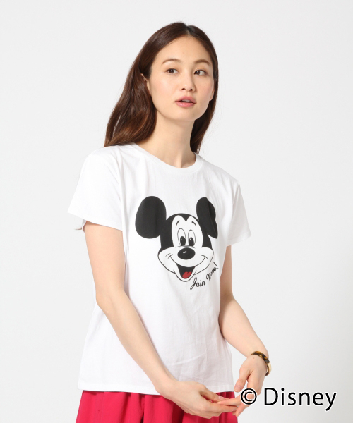 GLOBAL WORK（グローバルワーク）の「ディズニープリントTシャツ半袖 Women/750083（Tシャツ/カットソー・レディース・ホワイト/グレー/ダークグレー/オレンジ・LARGE/MEDIUM）」の2枚目の写真