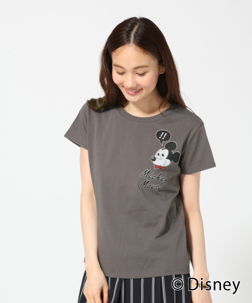 GLOBAL WORK（グローバルワーク）の「ディズニープリントTシャツ半袖 Women/750083（Tシャツ/カットソー・レディース・ホワイト/グレー/ダークグレー/オレンジ・LARGE/MEDIUM）」の4枚目の写真