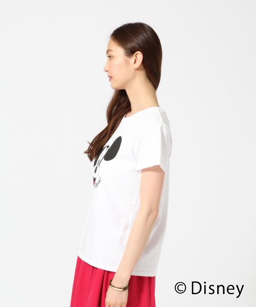 GLOBAL WORK（グローバルワーク）の「ディズニープリントTシャツ半袖 Women/750083（Tシャツ/カットソー・レディース・ホワイト/グレー/ダークグレー/オレンジ・LARGE/MEDIUM）」の7枚目の写真