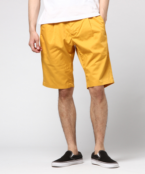 WEGO（ウィゴー）の「WEGO/タックチノショーツ（チノパンツ・メンズ・ホワイト/ブラック/レッド/ロイヤルブルー/マスタード/ベージュ・LARGE/SMALL/X-LARGE/MEDIUM）」の18枚目の写真