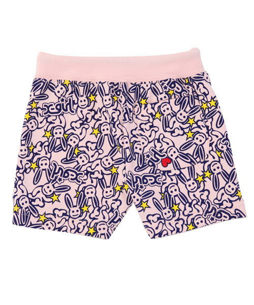 X-girl Stages（エックスガールステージス）の「“BUNNYS”  HALF  PANT (12M～3T)（その他パンツ・キッズ・ホワイト/アッシュグレー/ピンク・12M/2T/3T）」の5枚目の写真