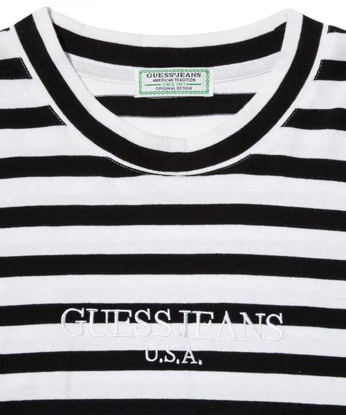 Guess(ゲス)の「<GUESS GREEN LABEL × monkey time> BORDER LSL TEE/Tシャツ ◆(Tシャツ/カットソー・メンズ・ブラック/マスタード・X-LARGE/LARGE/MEDIUM/SMALL)」の9枚目の写真