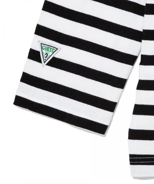 Guess(ゲス)の「<GUESS GREEN LABEL × monkey time> BORDER LSL TEE/Tシャツ ◆(Tシャツ/カットソー・メンズ・ブラック/マスタード・X-LARGE/LARGE/MEDIUM/SMALL)」の10枚目の写真