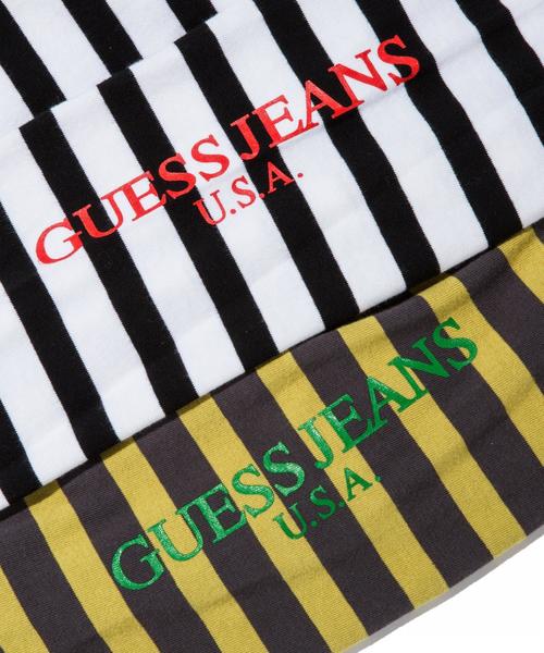 Guess(ゲス)の「<GUESS GREEN LABEL × monkey time> BORDER LSL TEE/Tシャツ ◆(Tシャツ/カットソー・メンズ・ブラック/マスタード・X-LARGE/LARGE/MEDIUM/SMALL)」の13枚目の写真