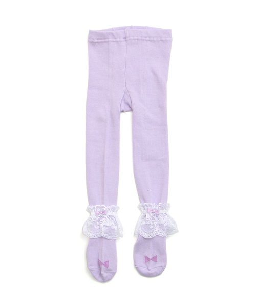 apres les cours（アプレレクール）の「フリル2WAYタイツ（タイツ/ストッキング・キッズ・ブラック/オフホワイト/ラベンダー・90/100/120/140）」の14枚目の写真