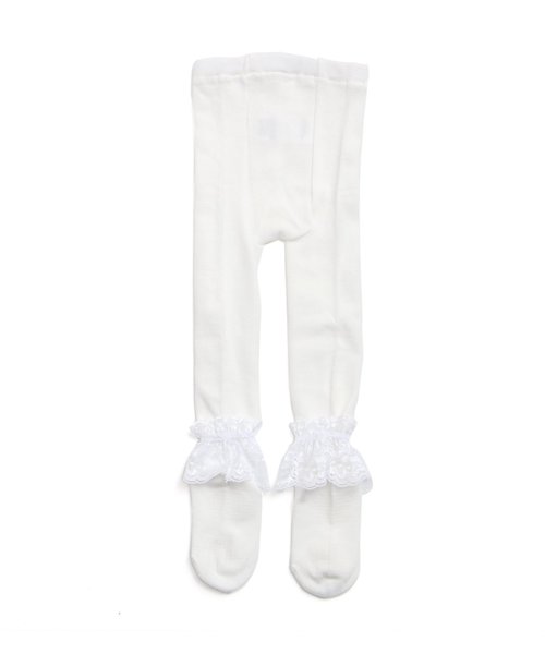 apres les cours（アプレレクール）の「フリル2WAYタイツ（タイツ/ストッキング・キッズ・ブラック/オフホワイト/ラベンダー・90/100/120/140）」の7枚目の写真