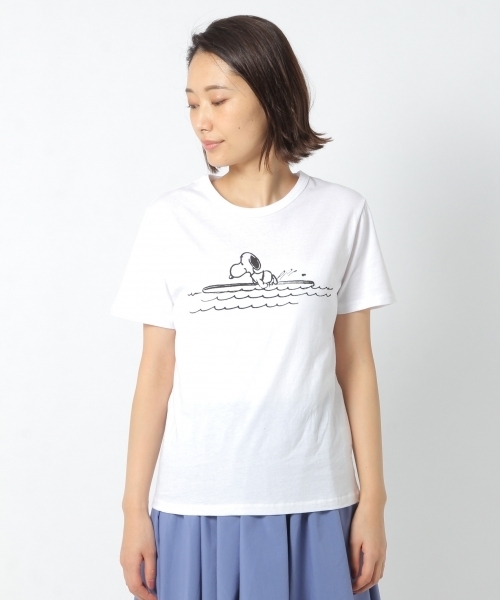 laboratory work(ラボラトリーワーク)の「スヌーピーT No,1(Tシャツ/カットソー・レディース・ホワイト・MEDIUM)」の13枚目の写真