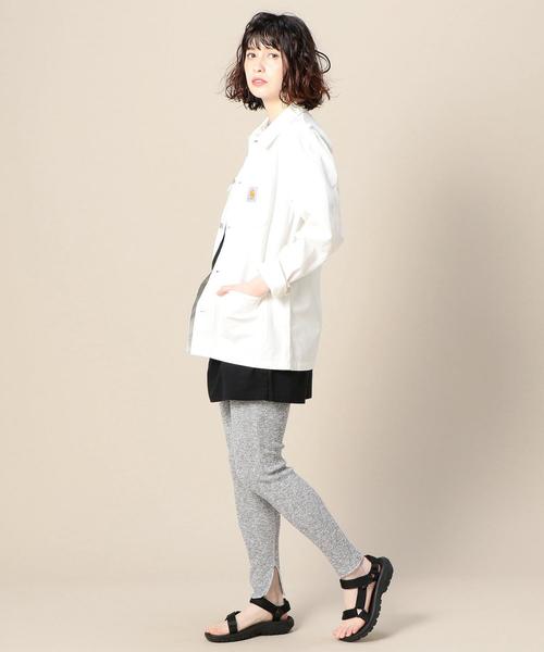 BEAUTY&YOUTH UNITED ARROWS(ビューティーアンドユースユナイテッドアローズ)の「BY ミックスカラー&ソリットリブスパッツ o(レギンス/スパッツ・レディース・ブラック/イエロー/グレー・FREE)」の5枚目の写真