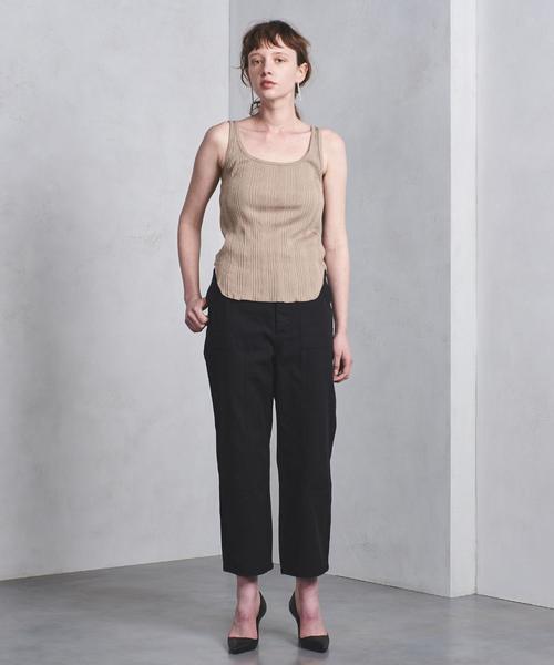 UNITED ARROWS（ユナイテッドアローズ）の「UWSC マルチリブ タンクトップ ◆（タンクトップ・レディース・モカ/ブラック・FREE）」の6枚目の写真