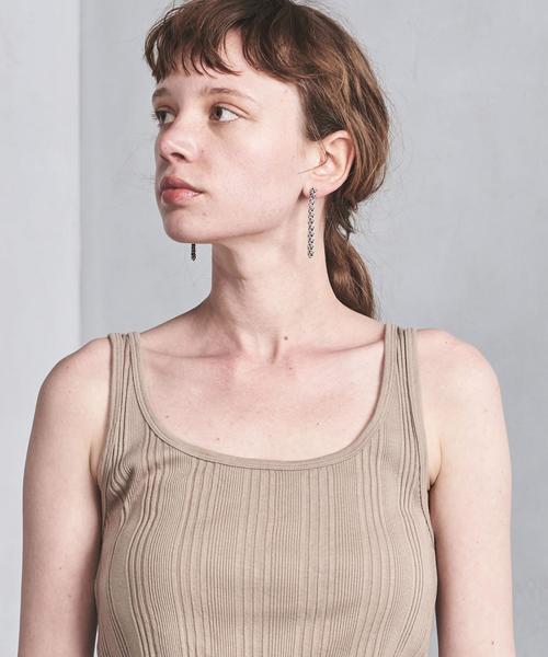 UNITED ARROWS（ユナイテッドアローズ）の「UWSC マルチリブ タンクトップ ◆（タンクトップ・レディース・モカ/ブラック・FREE）」の7枚目の写真