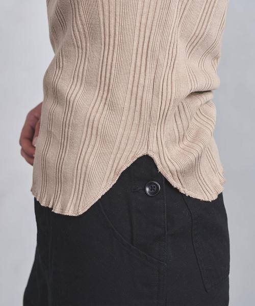 UNITED ARROWS（ユナイテッドアローズ）の「UWSC マルチリブ タンクトップ ◆（タンクトップ・レディース・モカ/ブラック・FREE）」の9枚目の写真