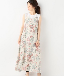 SLOBE IENA スローブイエナ ドットフラワーキャミワンピース SLOBE IENA スローブイエナ ドットフラワーキャミワンピース